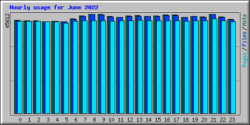 Hourly usage for June 2022